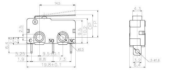 Interruptor miniatura NL-5Z/10Z