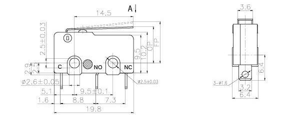 Microinterruptor NS-5Z/10Z